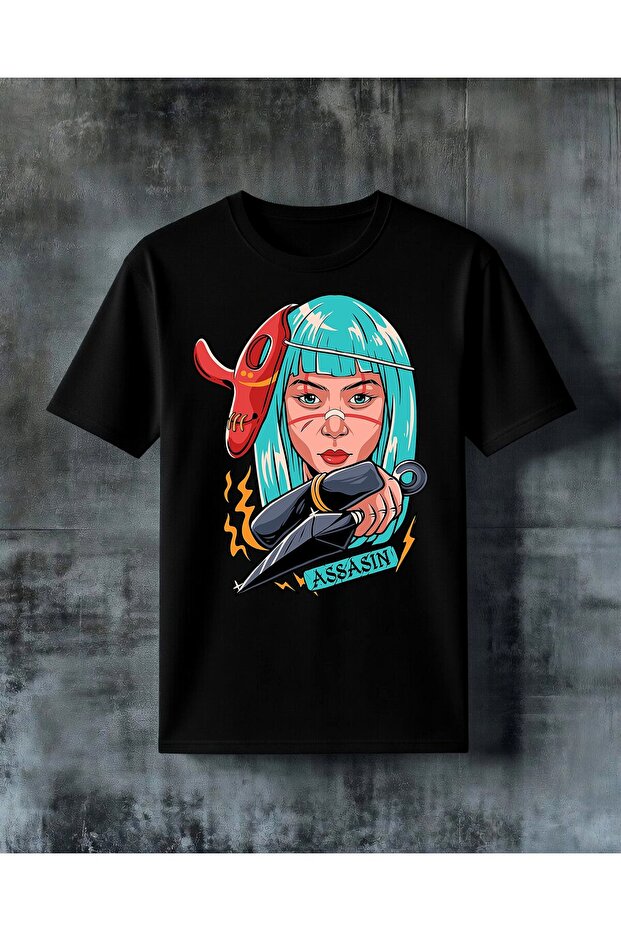 Assassin Kiz Character Printed Oversize T-Shirt