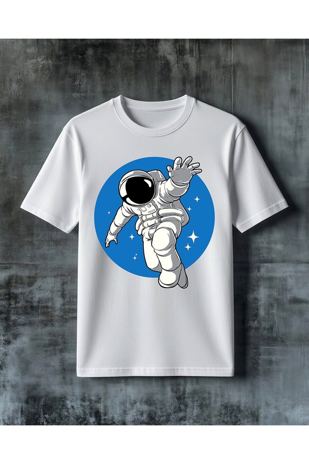Astronaut Space 32 Printed Oversize T-Shirt