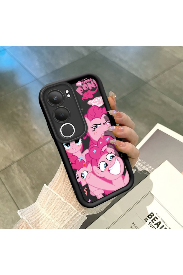 Vivo Y19S 4G/Y19S Pro Compatible Black Silicone Case Shockproof with Camera Protection