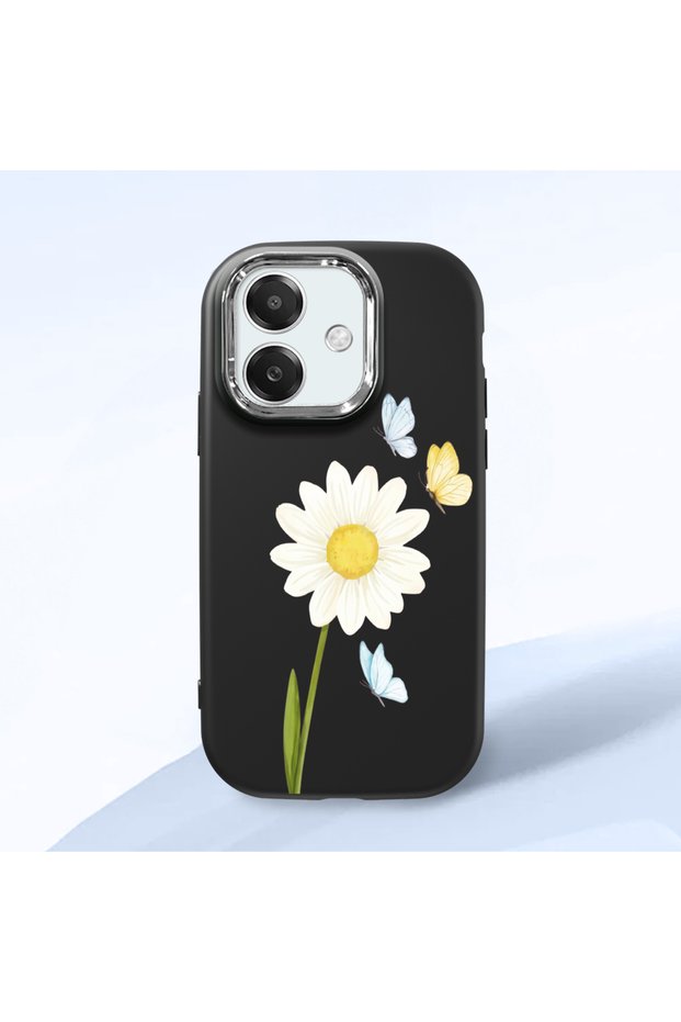 Oppo A3/A3X 4G/5G Compatible Black Silicone Case with Shock-Absorbing Camera Protections