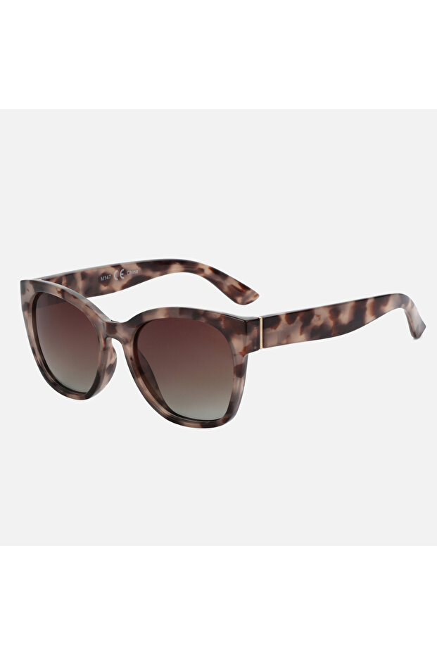 ZENOTTIC 06 BROWN DEMI ZENOTTIC Original Thick Butterfly Frame Polarized Sunglasses for Women Chunk