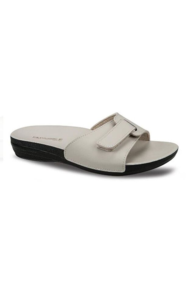 Marına-1I Beige Orthopedic Women's Slippers