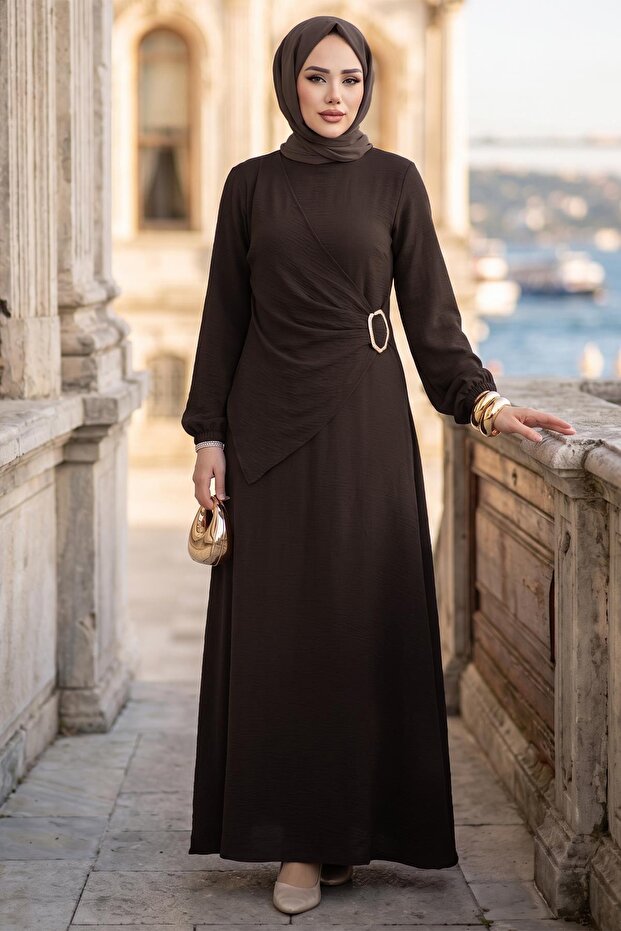 Side Buckle Ayrobin Dress Bitter Brown Hm2914