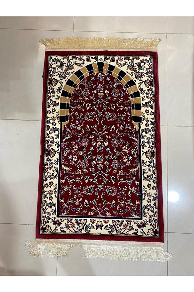 سجادة صلاة زخارف اسلامية - صنع تركي 8 ملي
