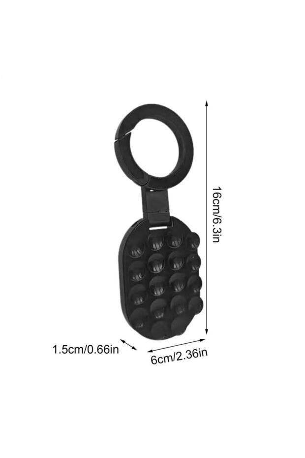 Black Strong Magnetic Car Phone Mount Suction Cup 360 degree Adjustable Universal Dashboard Holder f