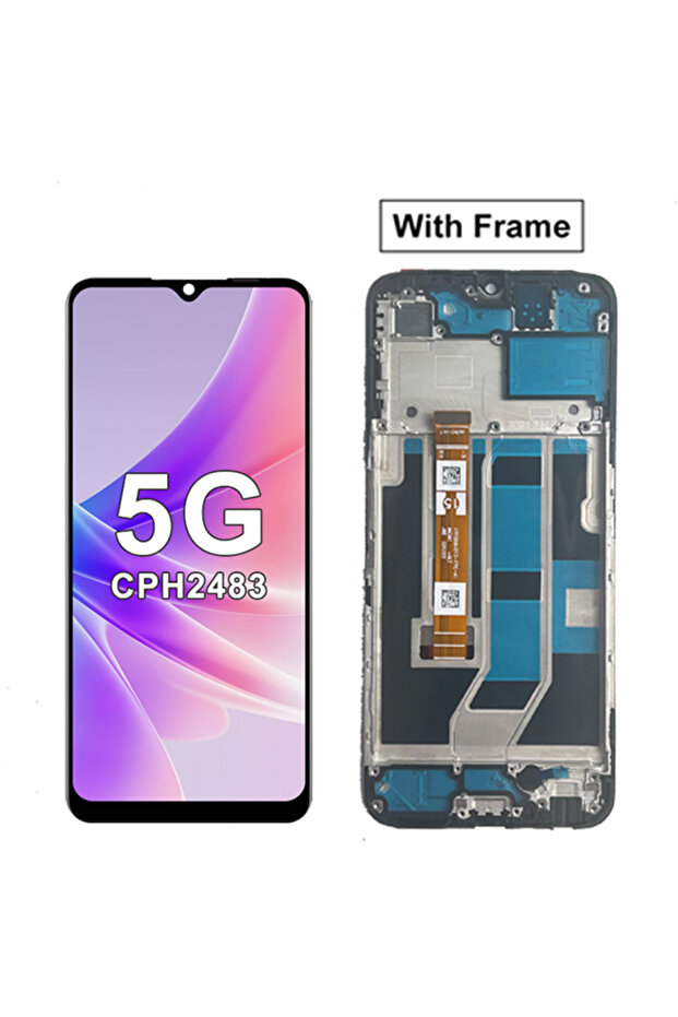 شاشة AMOLED جديدة مع إطار لـ A78 4G/5G، شاشة LCD تعمل باللمس مع لوحة رقمية لـ A78 5G