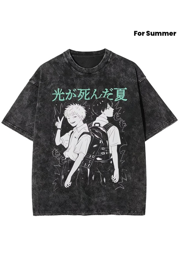 The Summer Hikaru Died Printed Washable Vintage Unisex Oversize T-Shirt
