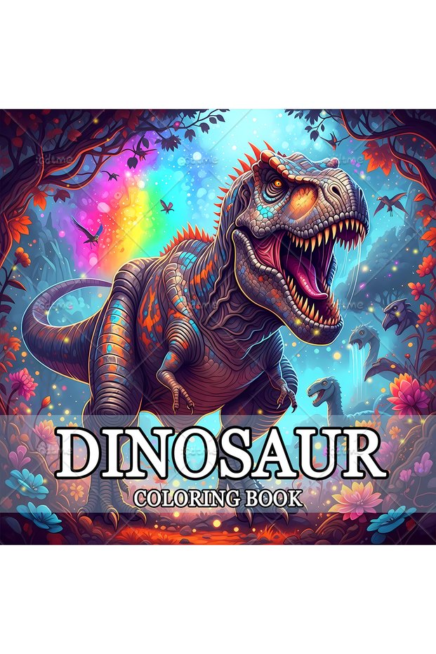 MULTI DINOSAUR Coloring Book Adult Relieve Stress Bold-easy DIY Painting Drawing Anti Anxiety Stres