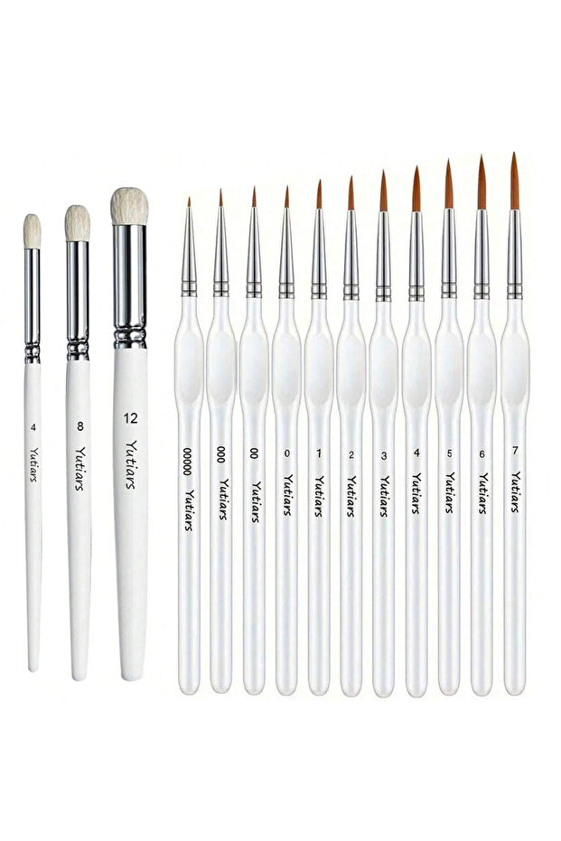 14 pcs 3/6/11/14pcs Professional Micro Miniature Paint Brush Set for Warhammer 40K DND Paint by Numb