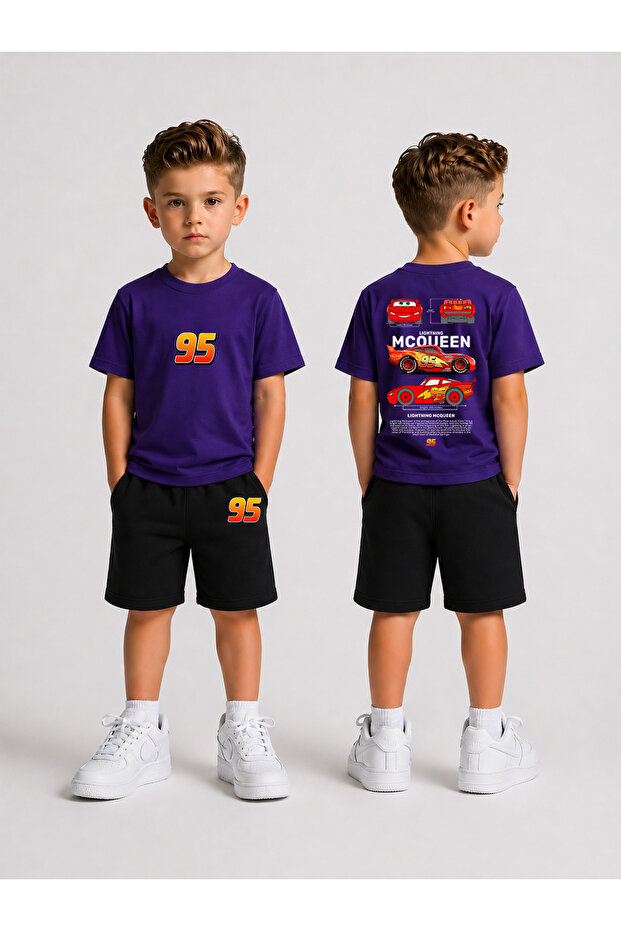 Children's T-Shirt and Shorts Set Printed Cotton Summer Combination