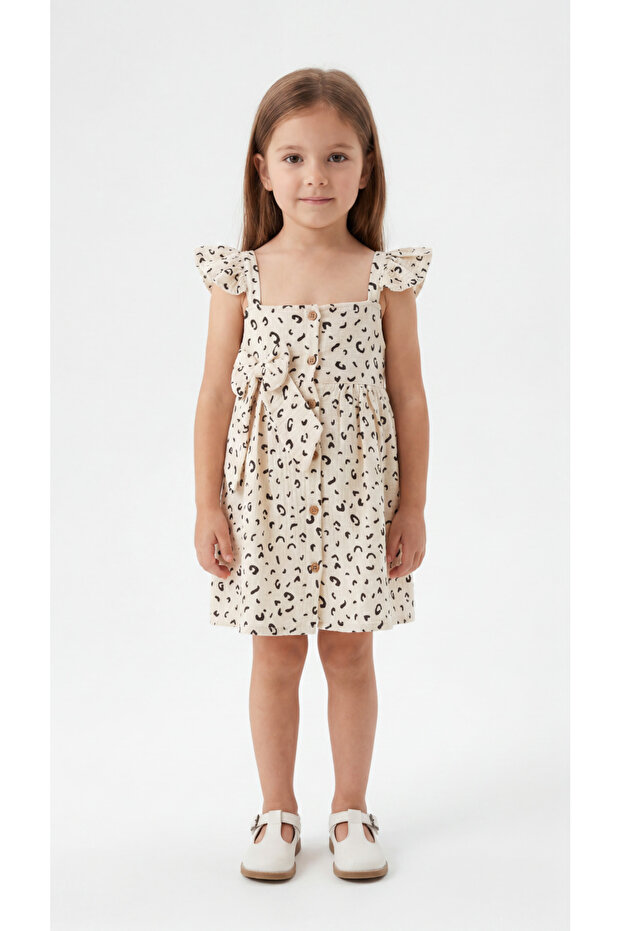 Leopard Printed Girls' Dress