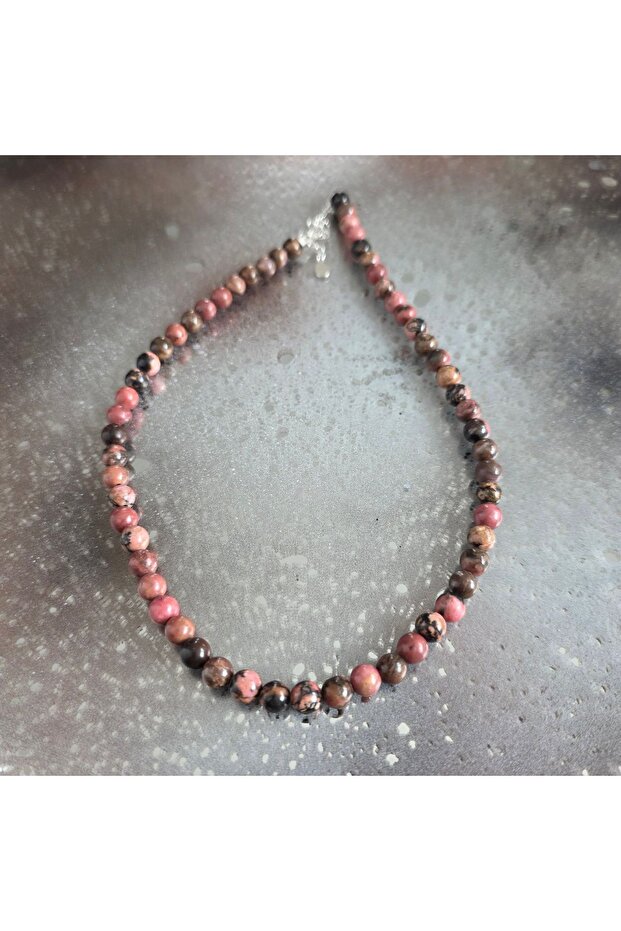 Colier rodonit Heartroot #103 - 3