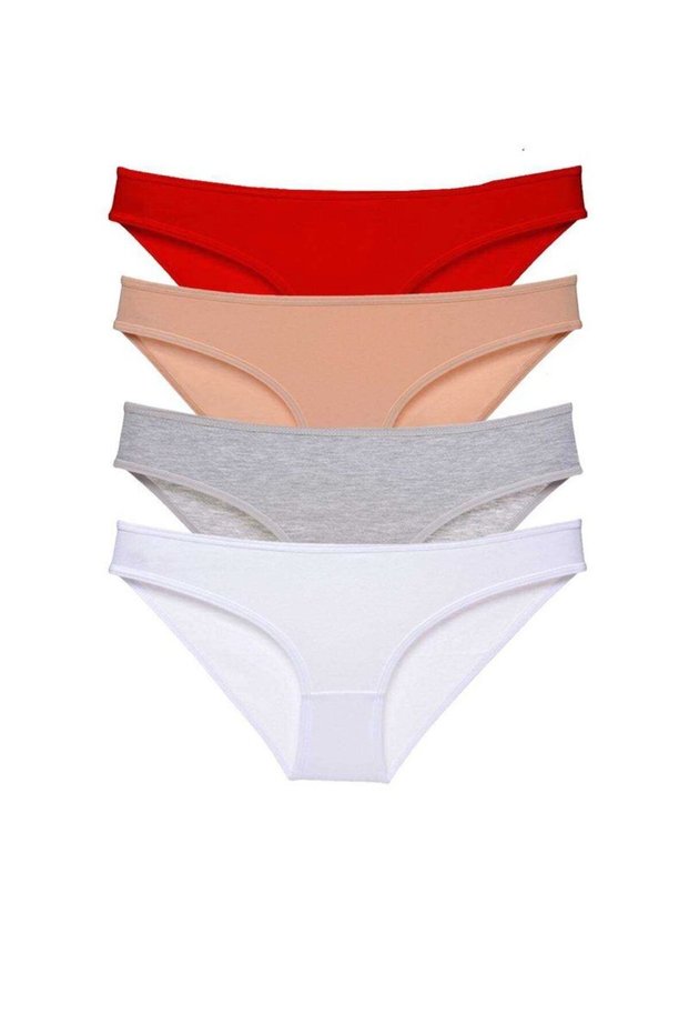 Glb-Stl41414 4 Pieces Super Eco Set Lycra Women's Slip Panties 531
