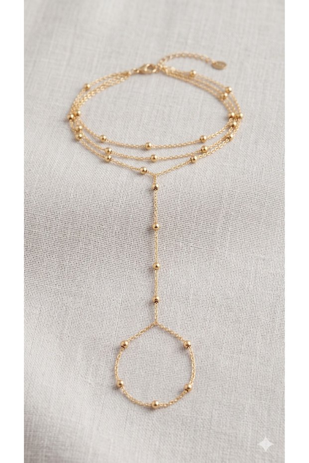Gold Color Top Chain Detailed Shahmeran