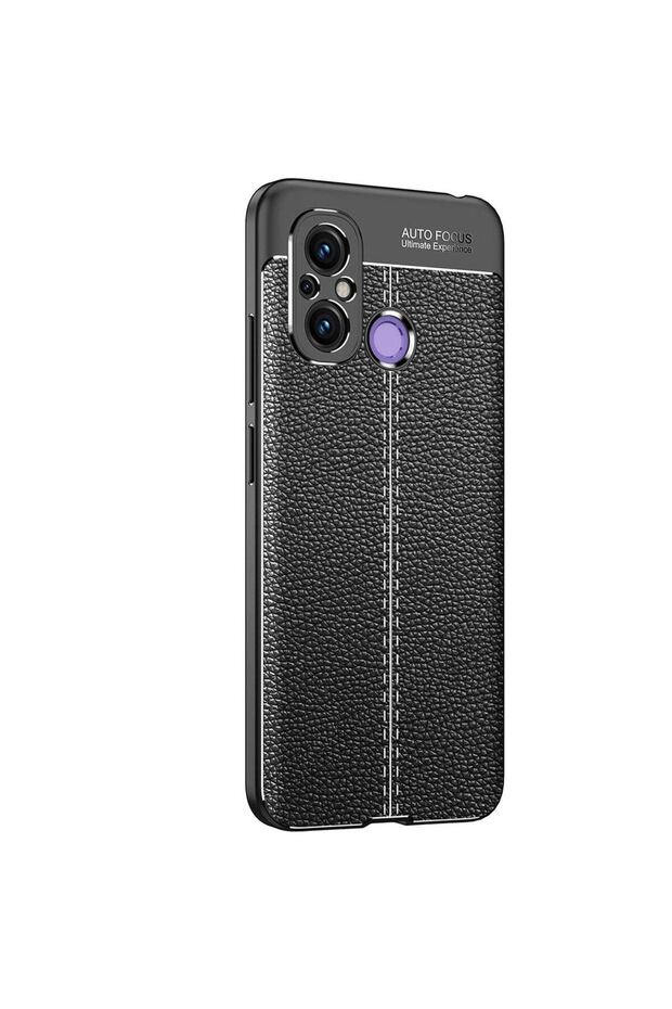 غطاء Redmi 12c مع تركيز تلقائي - أسود