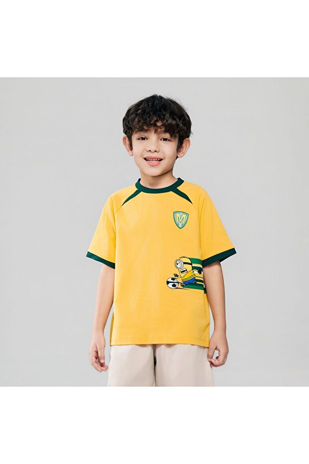 Kids Minions World Cup Crew Neck Print Tee