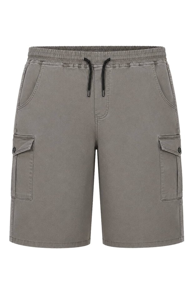 Plus Size Lycra Cargo Pocket Jeans Capri (Jean Capri)