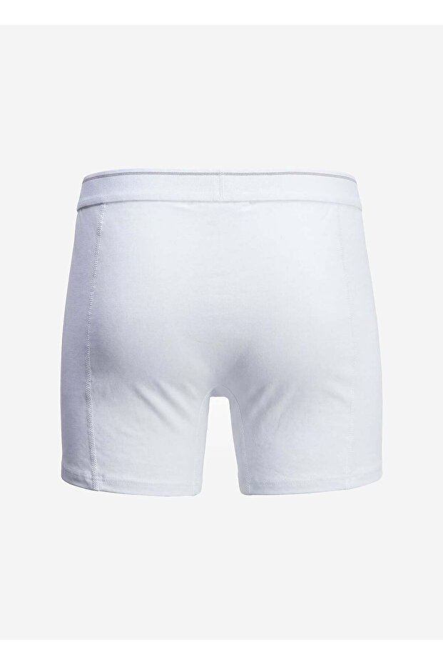 Men's Solid Color Stitched Boxer Shorts - 3