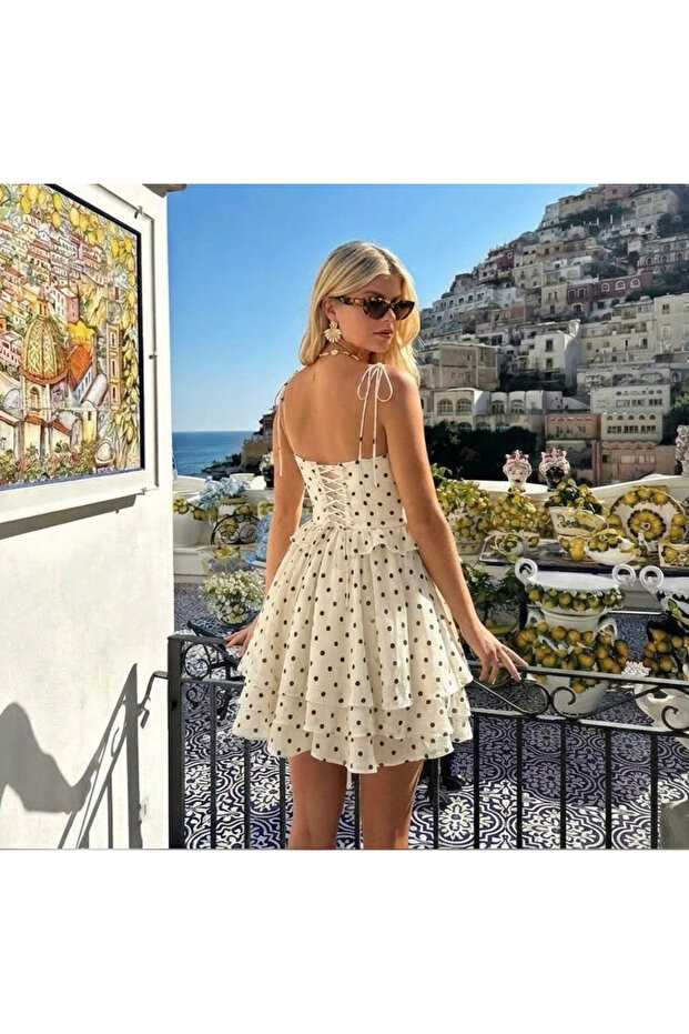 Feya Mini Polka Dress