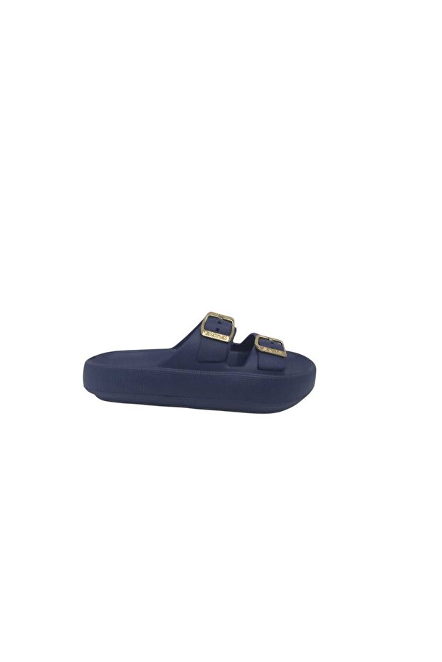 Akınalbella 650 Women's Navy Blue Buckle Wet Floor Slippers
