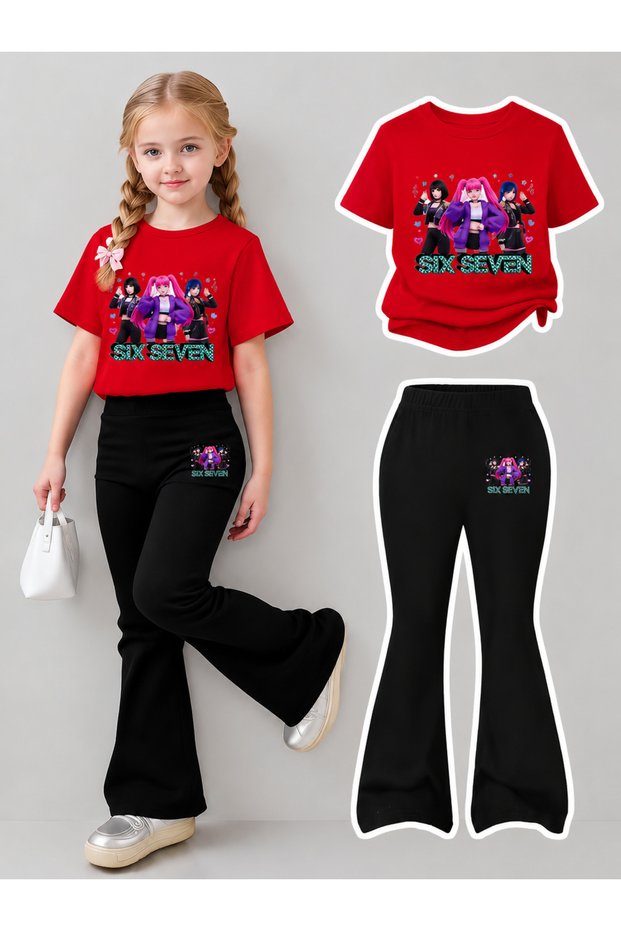 Girl's Spanish Style Leggings and T-Shirt Set