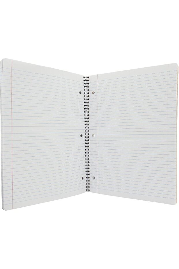 Neon Spiral Notebook A4 150 Sheets Single Ruled Arabic Maroon
