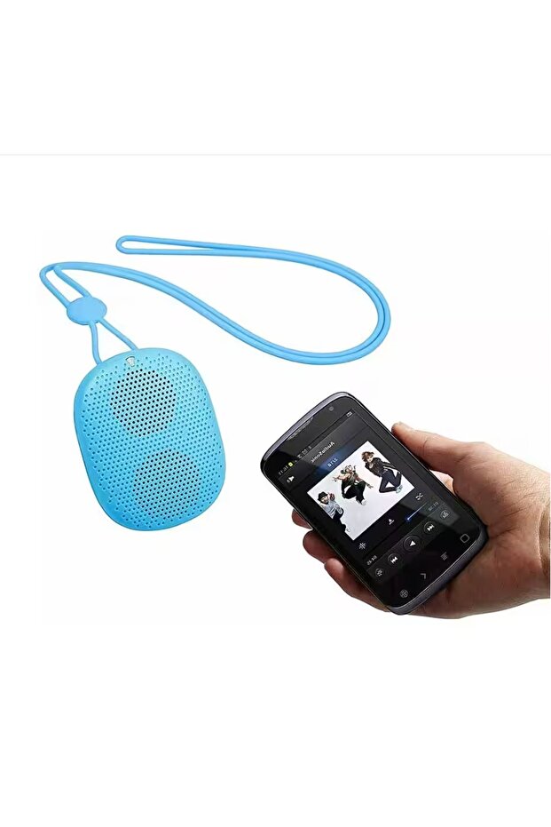 Portable Wireless Bluetooth Speaker Mini with USB Charging Cable & Hanging Strap - 2