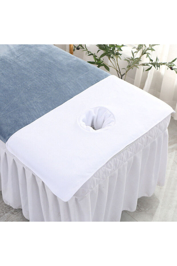 Spa Beauty Massage Bed Cover Perforated Towel Cotton 50X80 cm Ring Yarn 20/2