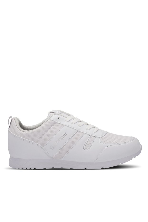 Comfortable Lace-Up Casual Sports Shoes Men's White Sneaker Stylish Running Shoes