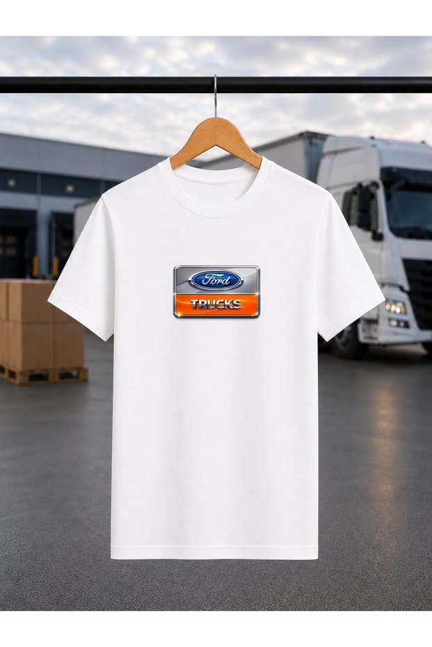 Ford Trucks Truck-Themed Printed Premium T-Shirt Trc-7047