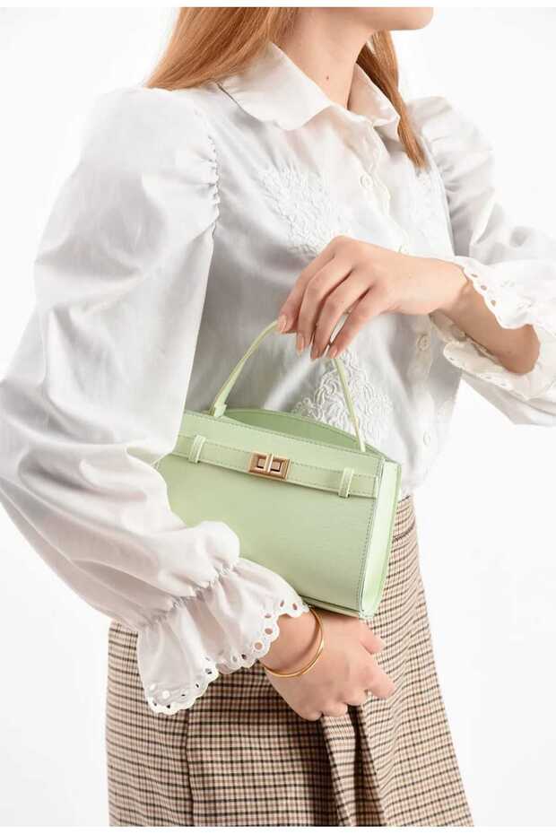 Women's Long Strap Shoulder and Crossbody Bag Mint Green