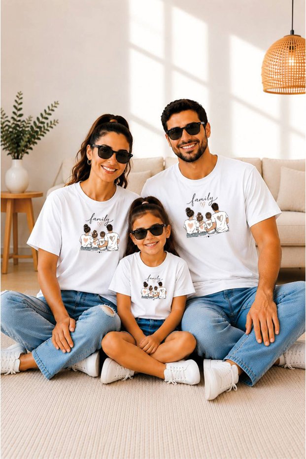 Family Combination 100% Cotton Sold Individually Oversize T-Shirt T-Shirt