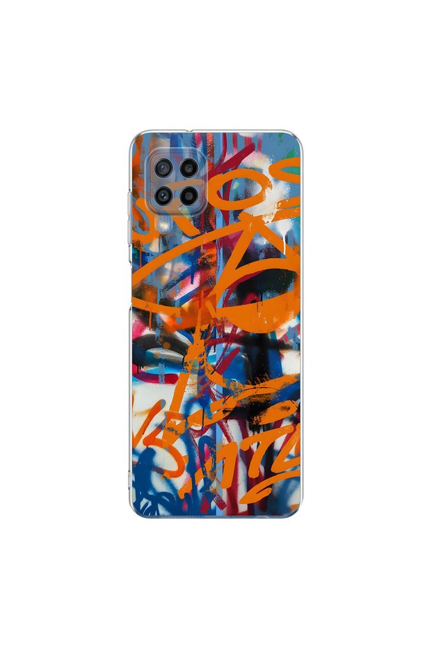 Samsung Galaxy M22 Compatible Graffiti 2 Design Transparent Case