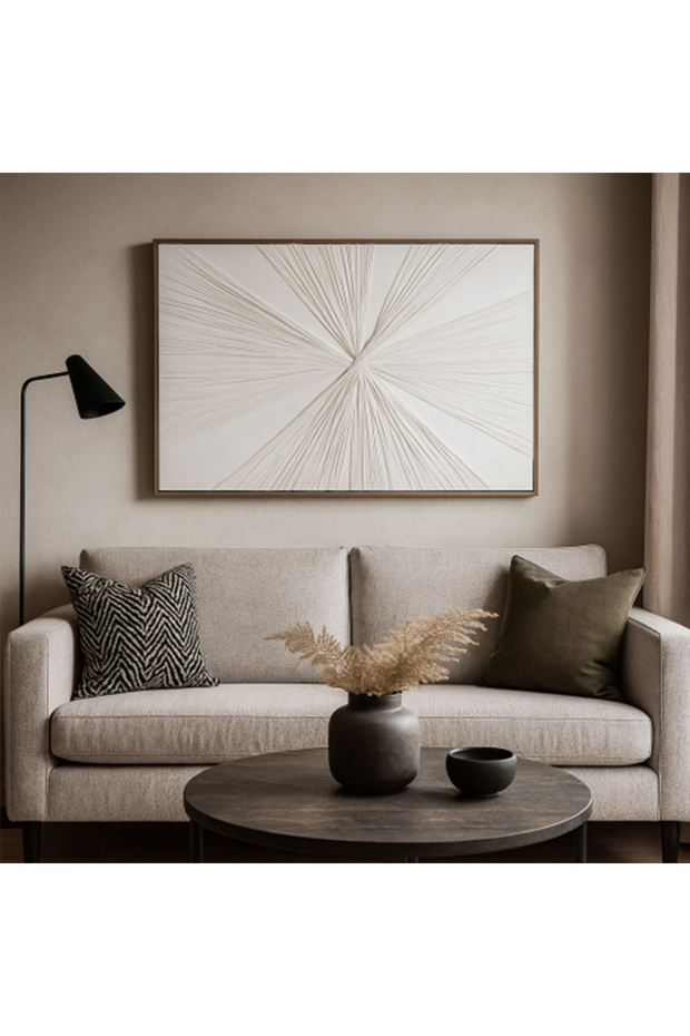 Canvas Wall Panel - Woven Lines - 1