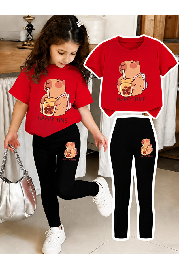 Kids Leggings and T-Shirt Set