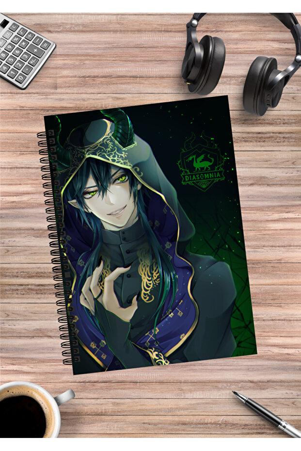 Twisted Wonderland Anime Spiral Notebook A5 (50 Sheets)