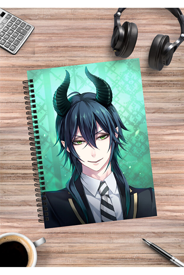 Twisted Wonderland Anime Spiral Notebook A5 (50 Sheets)