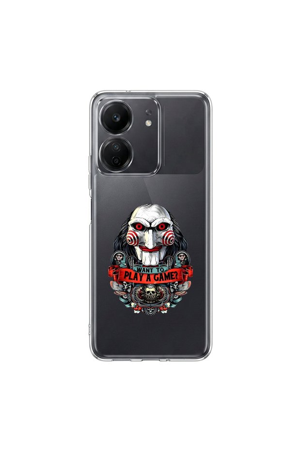Poco C65 Compatible Horror 7 Design Transparent Case