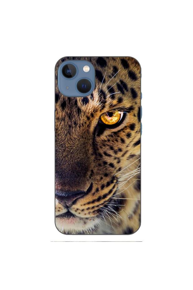 Case compatible with Apple iPhone 13 Silicone Gel Tpu Leopard Pattern - 1