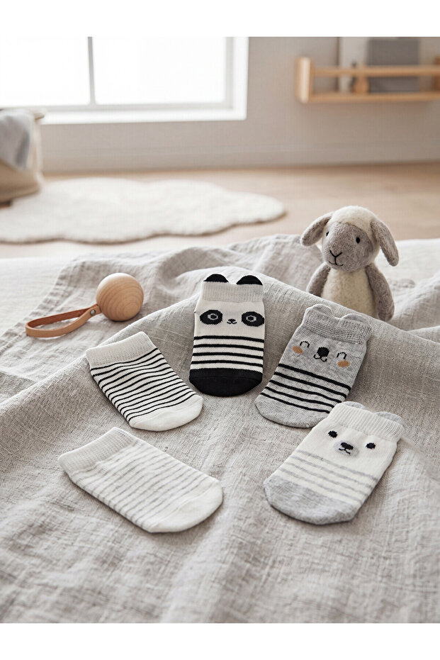 5-Pack Non-Slip Sole Baby Boy Booties