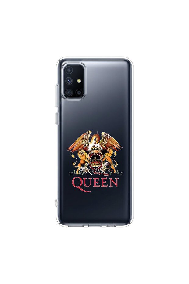 Samsung Galaxy M51 Compatible Metal 12 Design Transparent Case