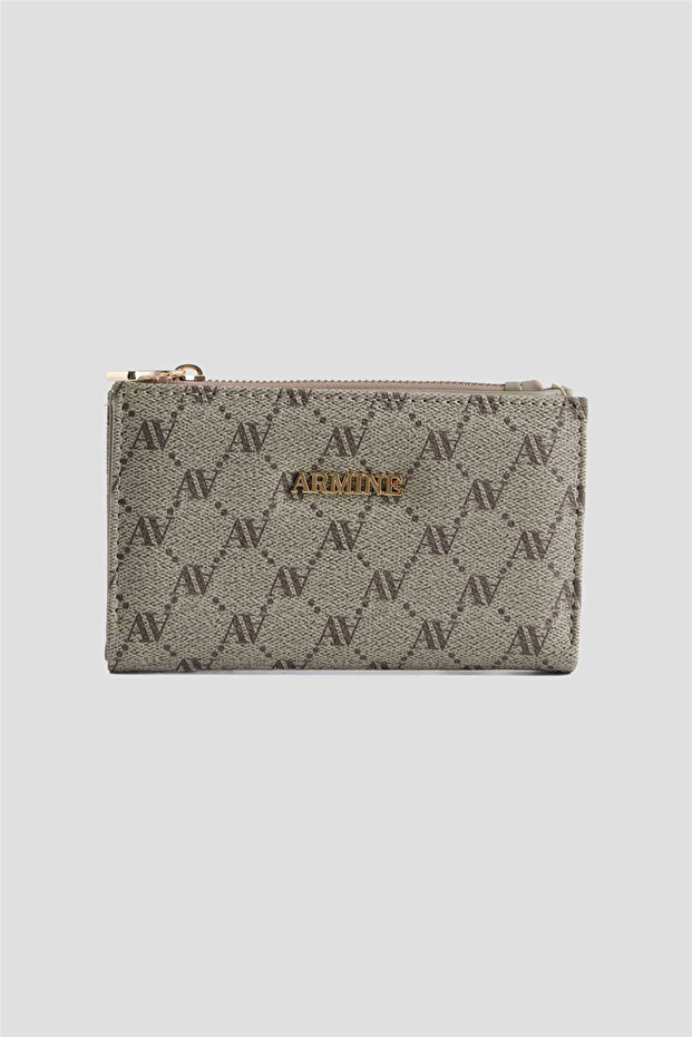 محفظة منقطة من فرو المنك