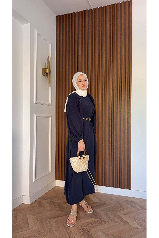 Balloon Sleeve Dress - 3