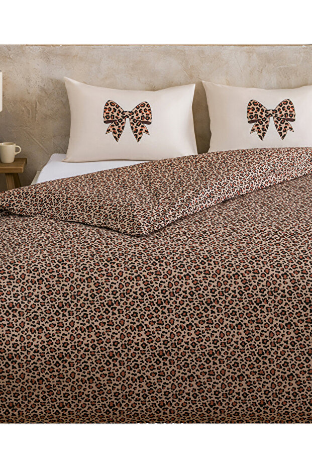 Lcw home leopard print double duvet cover set