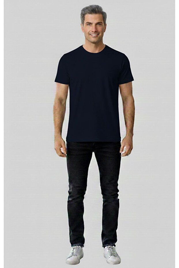 Short-Sleeve 100% Cotton Basic Men's T-Shirt