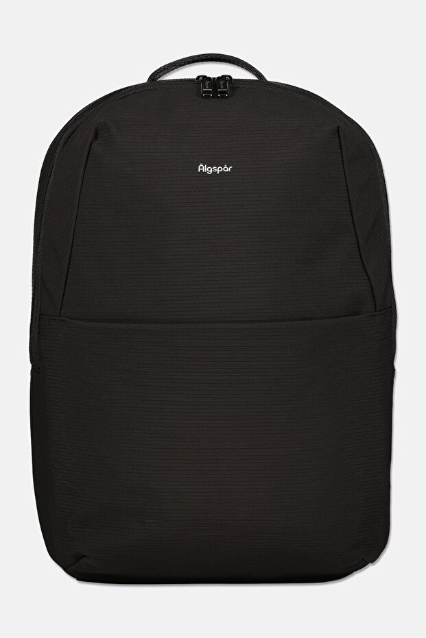 Men Brand Logo Backpack, Black