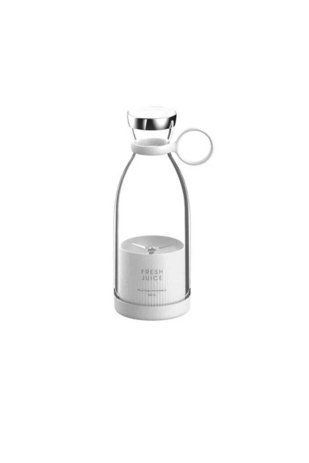 USB Safe Electric Juicer Cup Mini Portable Rechargeable Fruit Juice Blender Ice Blender Blender 500ml white Water Bottle