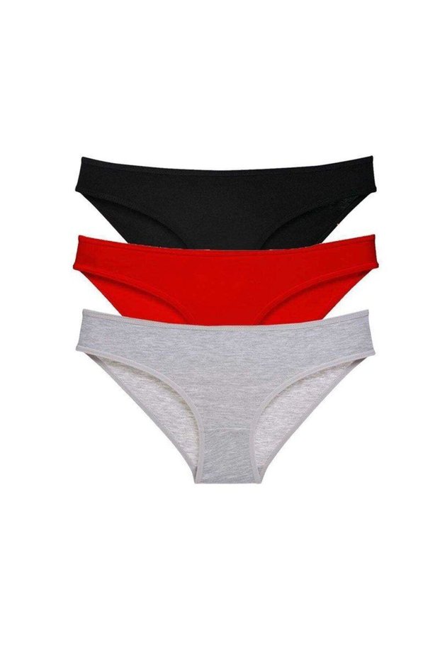 3 Pieces Super Eco Set Lycra Women's Slip Panties 540