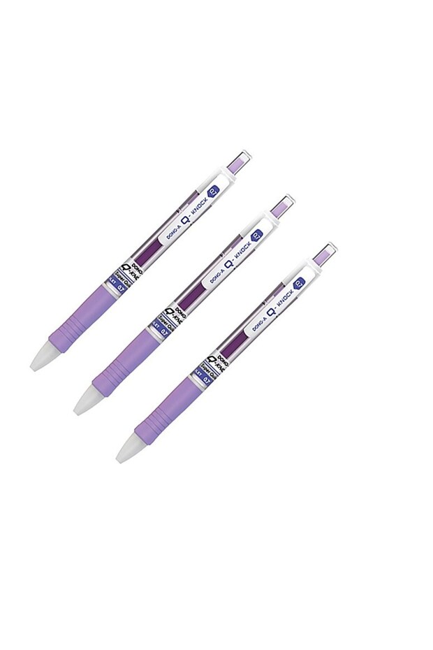 Q-knock Gel Pen 0,7 Purple 3 Pieces