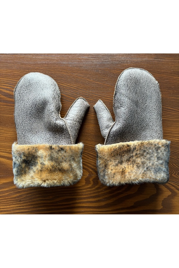 UNISEX GENUINE LAMB FUR SINGLE FINGER GLOVES